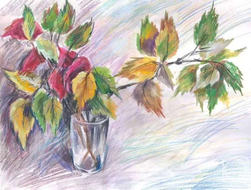 Рисунок Осень карандашом